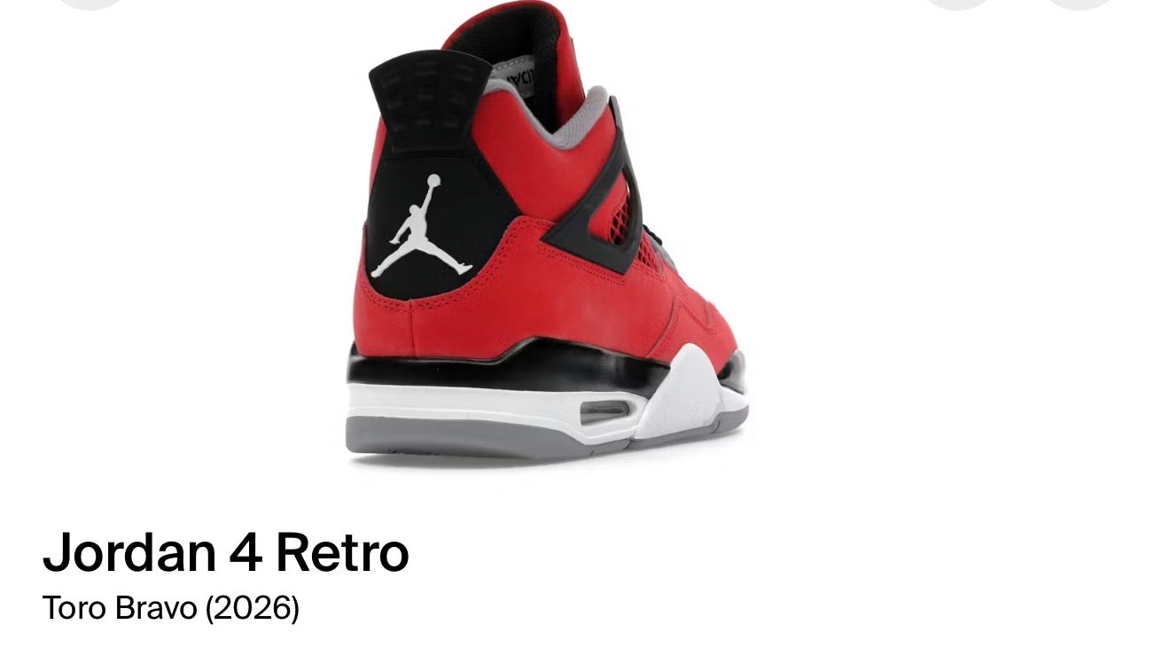 Jordan 4 Retro Toro Bravo (2026)