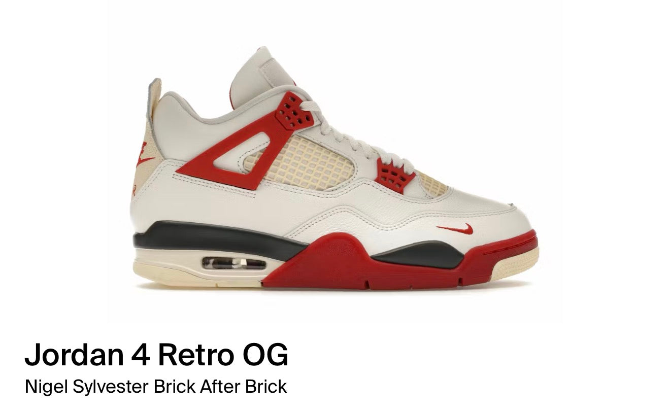 Jordan 4 Retro OG Nigel Sylvester Brick After Brick