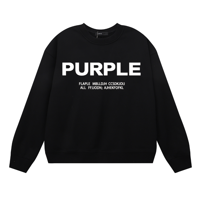 Purple Men's Long-Sleeve T-shirt Sweatshirt