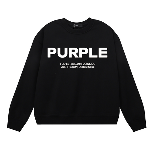 Purple Men's Long-Sleeve T-shirt Sweatshirt