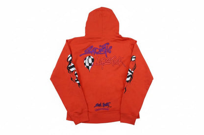 Chrome Hearts Matty Boy Sadistic Lipstick Hoodie 'Red/Orange'