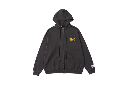 Artist Logo Full-Zip Hoodie – Black