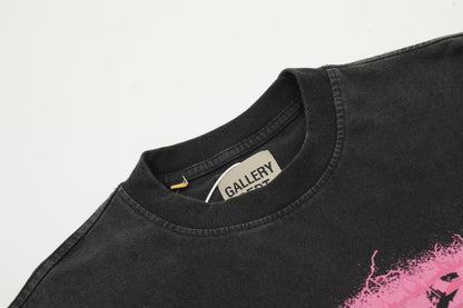 GALLERY DEPT The Black Key Hand-Painted Distressed T-Shirt