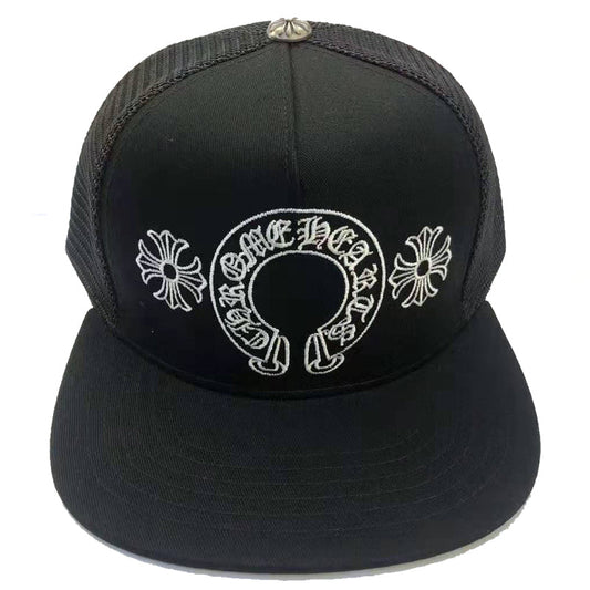 Chrome Hearts Trucker Hat Black Horseshoe
