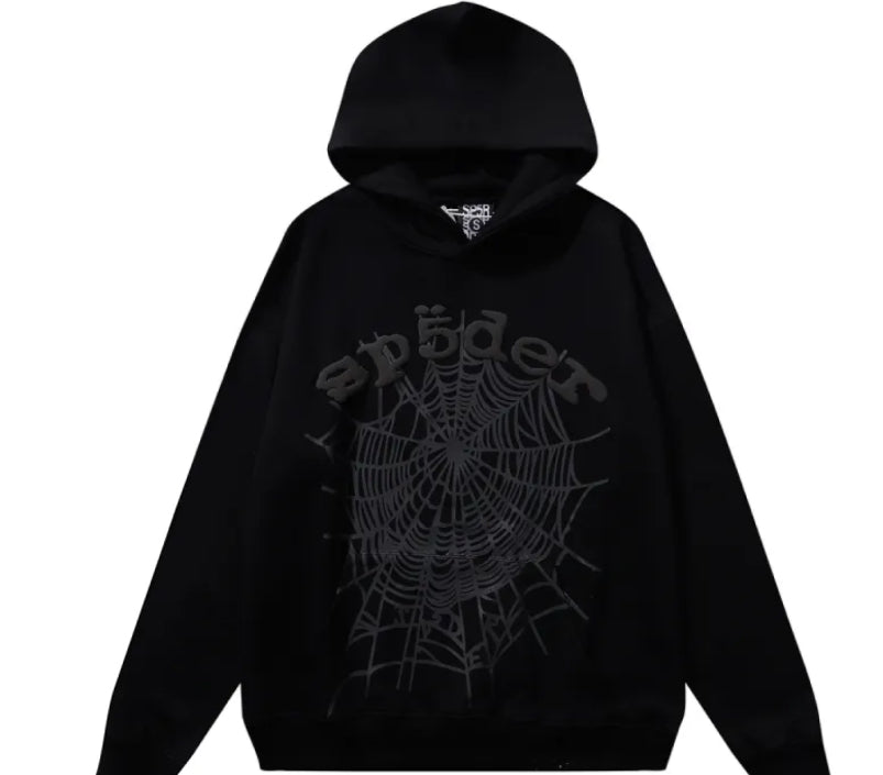 OG WEB BLACK SP5DER TRACKSUIT
