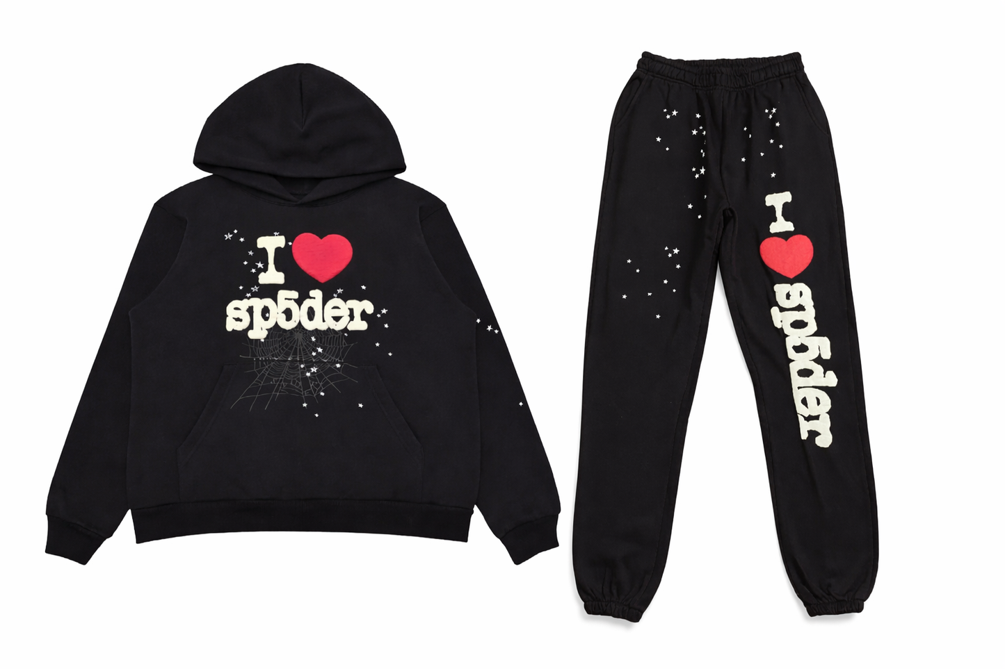 SP5DER 'I HEART SP5DER' 2PC SWEATSUIT