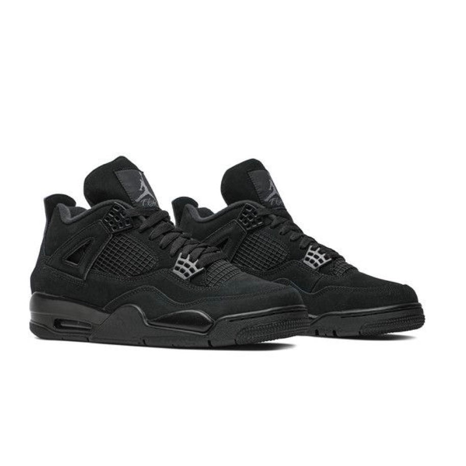 Jordan 4 Black Cat - Premium All-Black Retro Sneakers