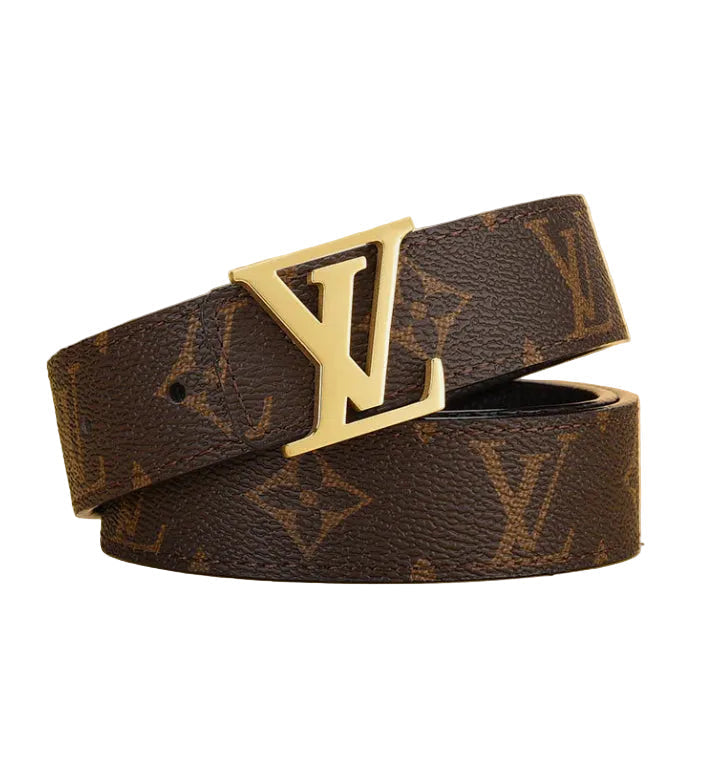 Monogram Logo Leather Belt – Premium Accessory