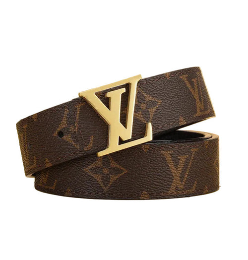 Monogram Logo Leather Belt – Premium Accessory