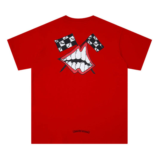 Red Chrome Hearts T-shirt