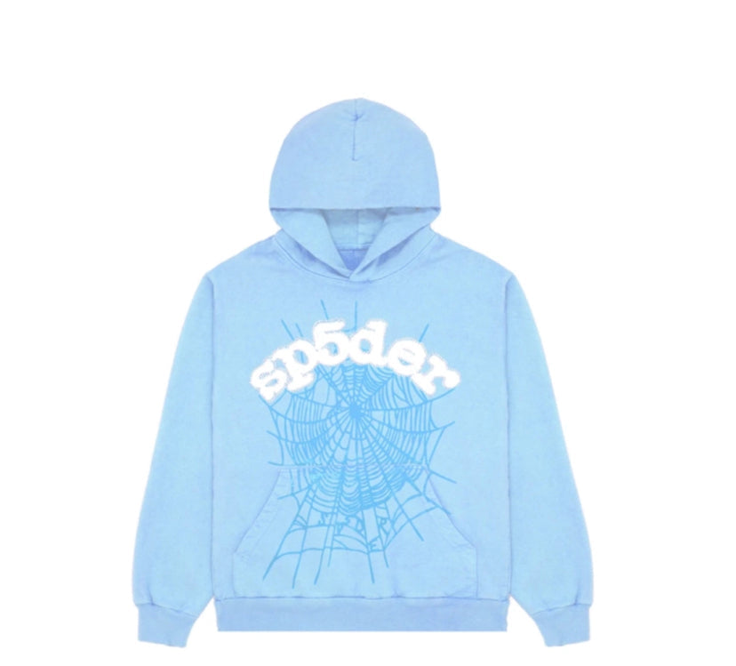 SKY BLUE SP5DER TRACKSUIT