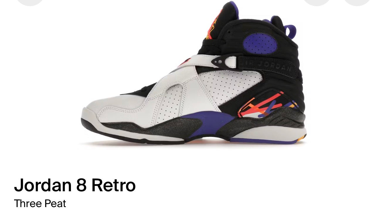 Jordan 8 Retro 3 peat
