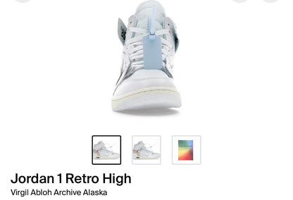 Jordan 1 Retro High Virgil Abloh Archive Alaska
