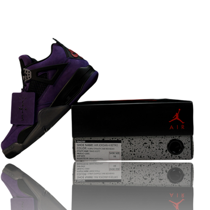 Travis Scott x AJ4 Retro Purple 'Friends and Family'