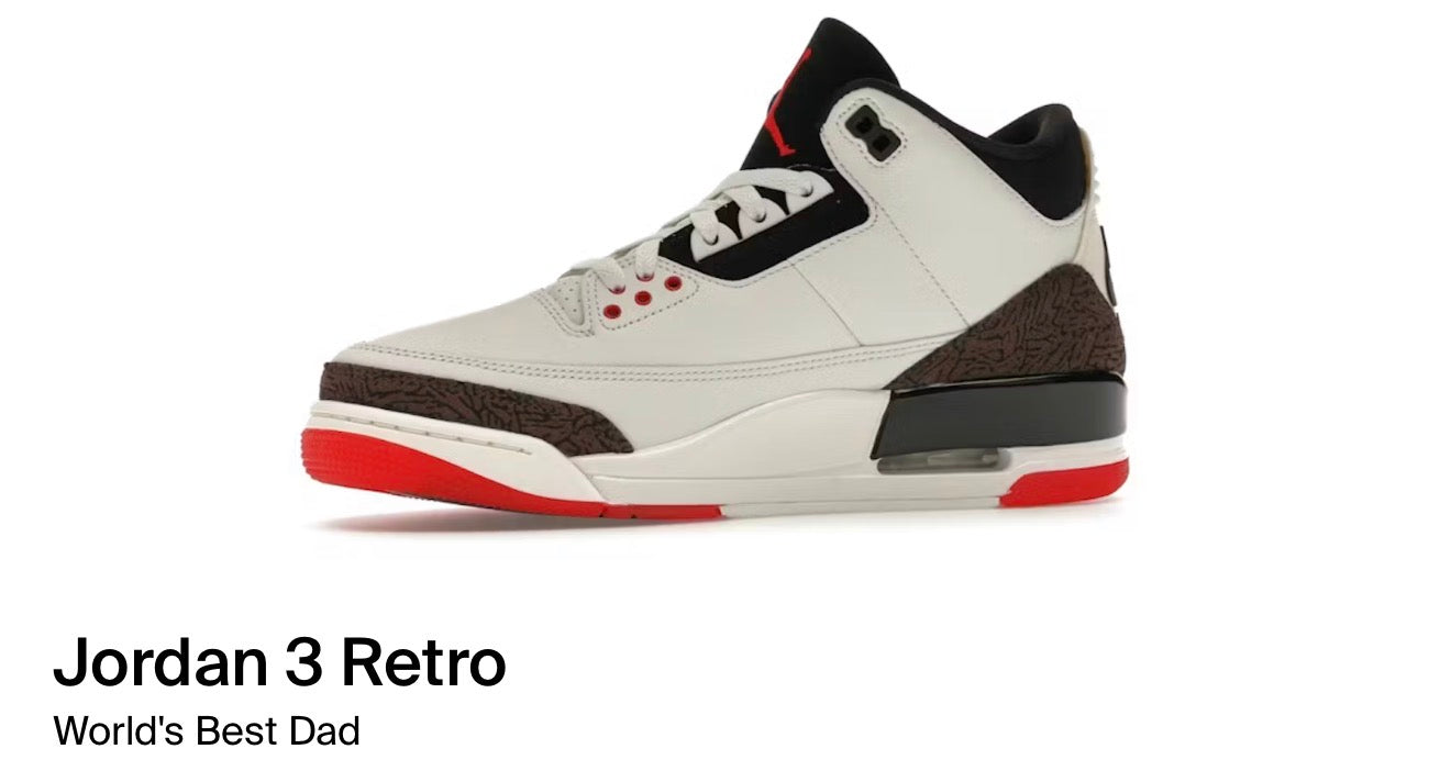 Jordan 3 Retro Worlds Best dad