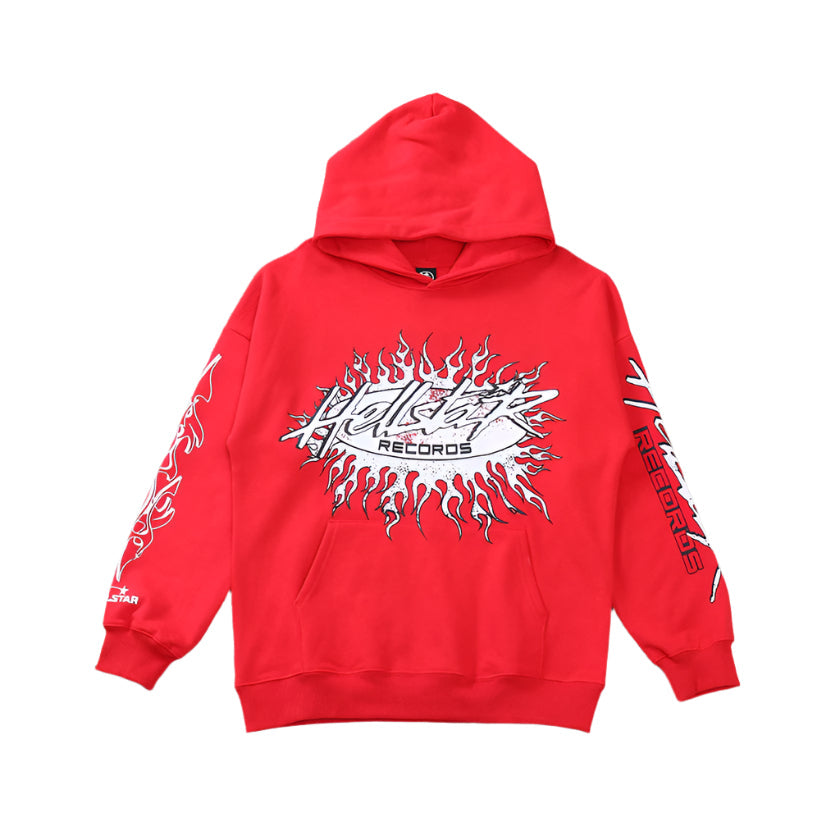 Hellstar "Records" Red Hoodie