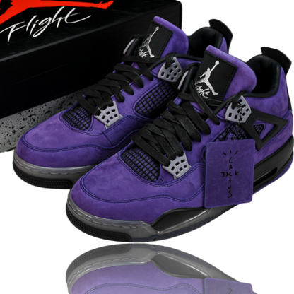 Travis Scott x AJ4 Retro Purple 'Friends and Family'
