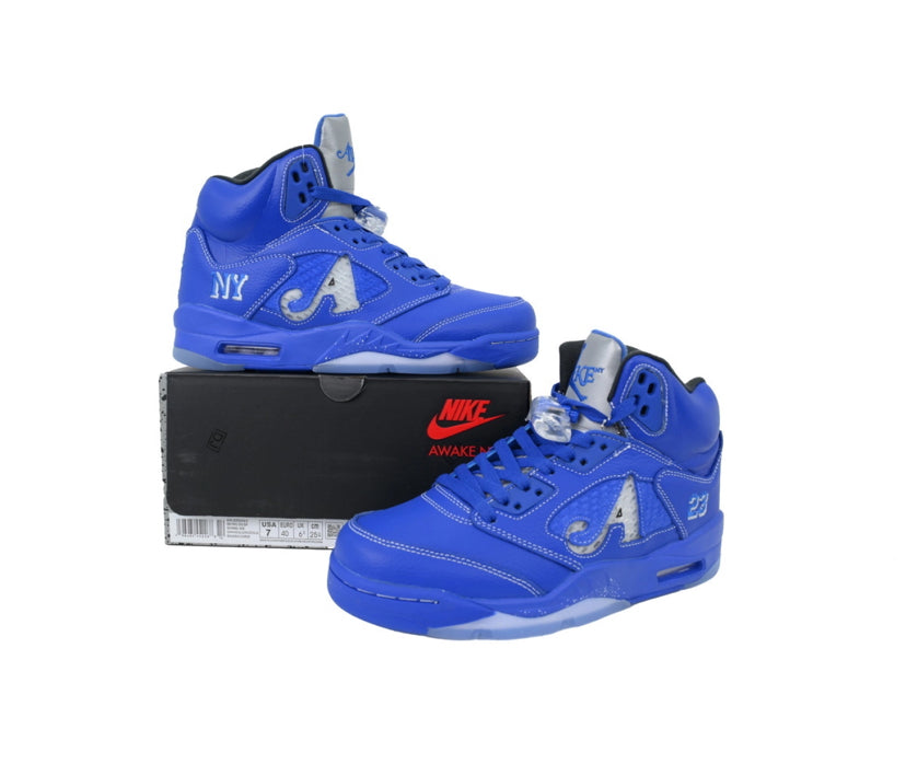 AIR JORDAN 5 RETRO BLUE, AWAKE NY,