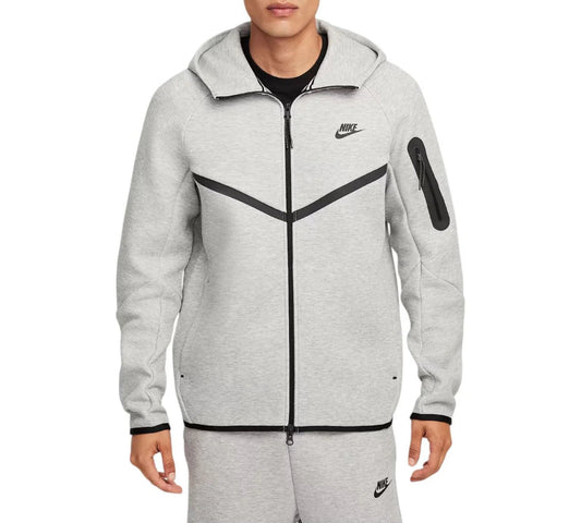 Grey & Black Full Set Nike Tech Full Zip Up & Pants