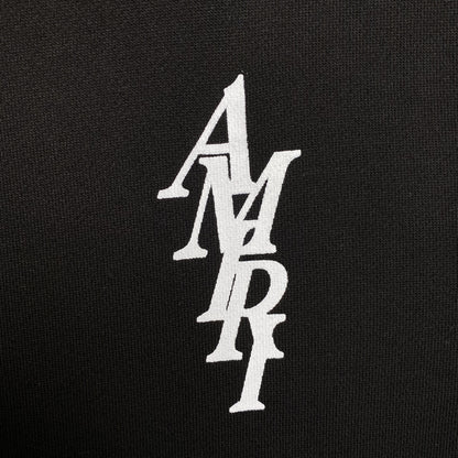 Letter Logo Heavyweight Hoodie – Black