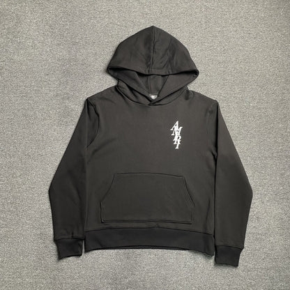 Letter Logo Heavyweight Hoodie – Black