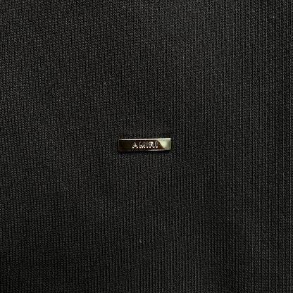 Letter Logo Heavyweight Hoodie – Black