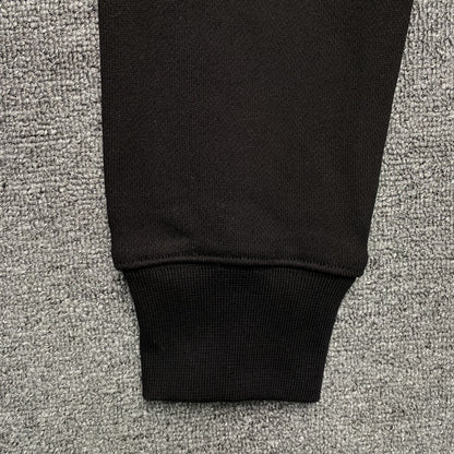Letter Logo Heavyweight Hoodie – Black