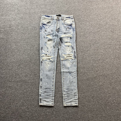 AMIRI MX1 PAINTER JEANS BLUE
