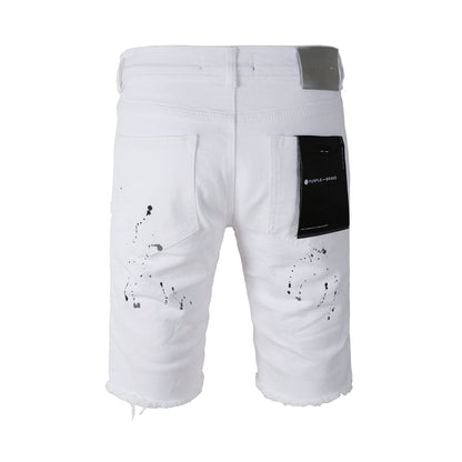 Purple Brand Shorts White