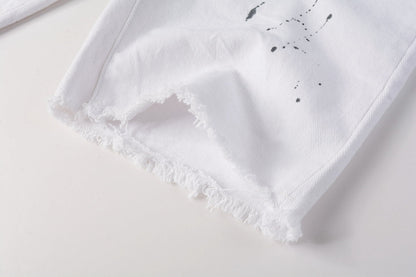 Purple Brand Shorts White