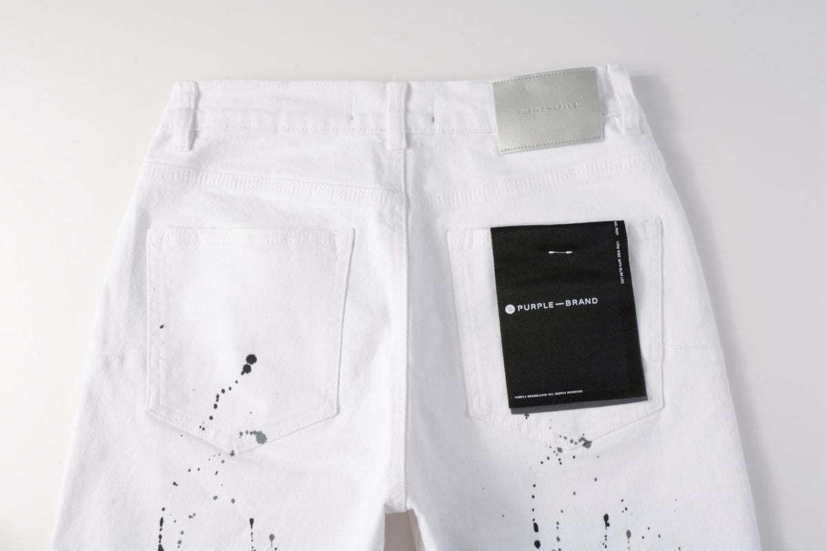 Purple Brand Shorts White