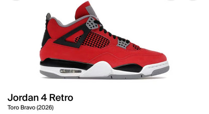 Jordan 4 Retro Toro Bravo (2026)