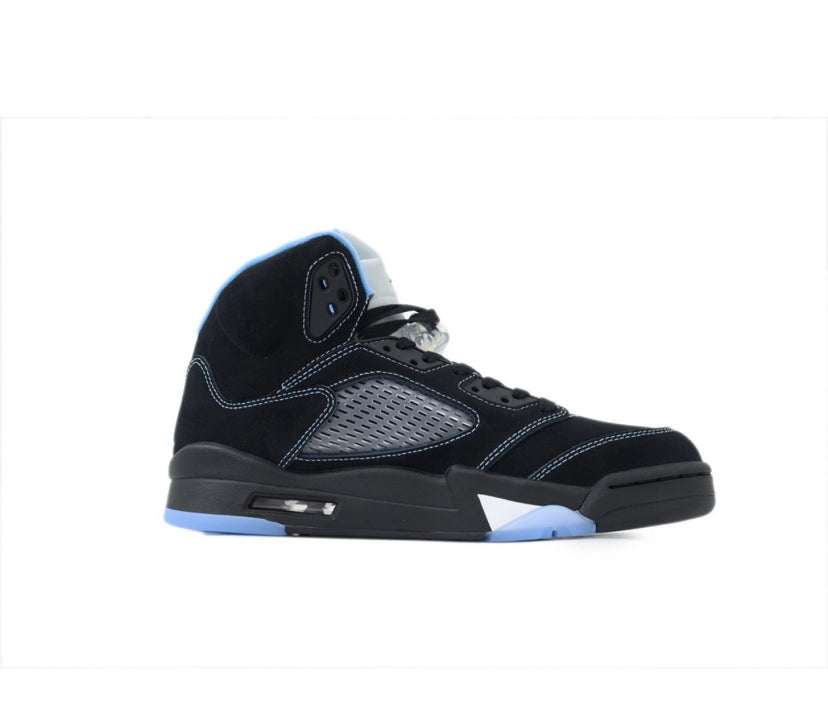 Retro Low-Top Sneaker – Black and University Blue