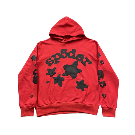 SP5DER BELUGA HOODIE RED