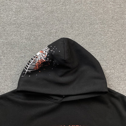 SP5DER NOCTURNAL HIGHWAY HOODIE BLACK