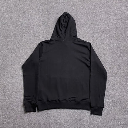 SP5DER x METRO BOOMIN HEROES AND VILLAINS HOODIE BLACK