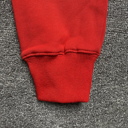 SP5DER x METRO BOOMIN HEROES AND VILLAINS HOODIE RED