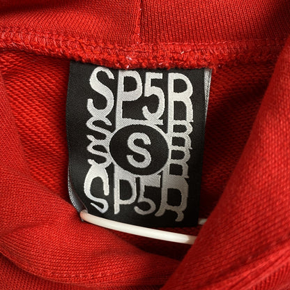 SP5DER x METRO BOOMIN HEROES AND VILLAINS HOODIE RED