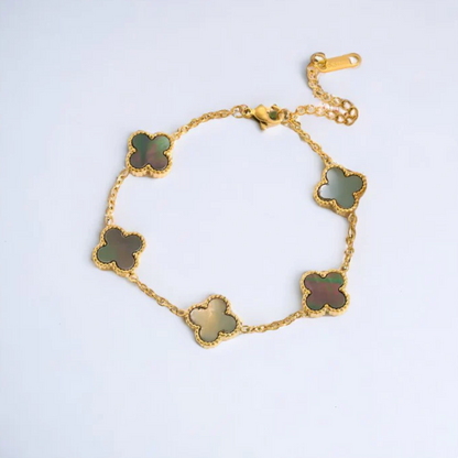★ CloverGlow Gold-Plated Bracelet
