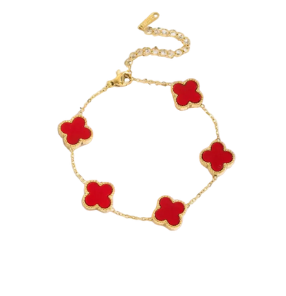 ★ CloverGlow Gold-Plated Bracelet