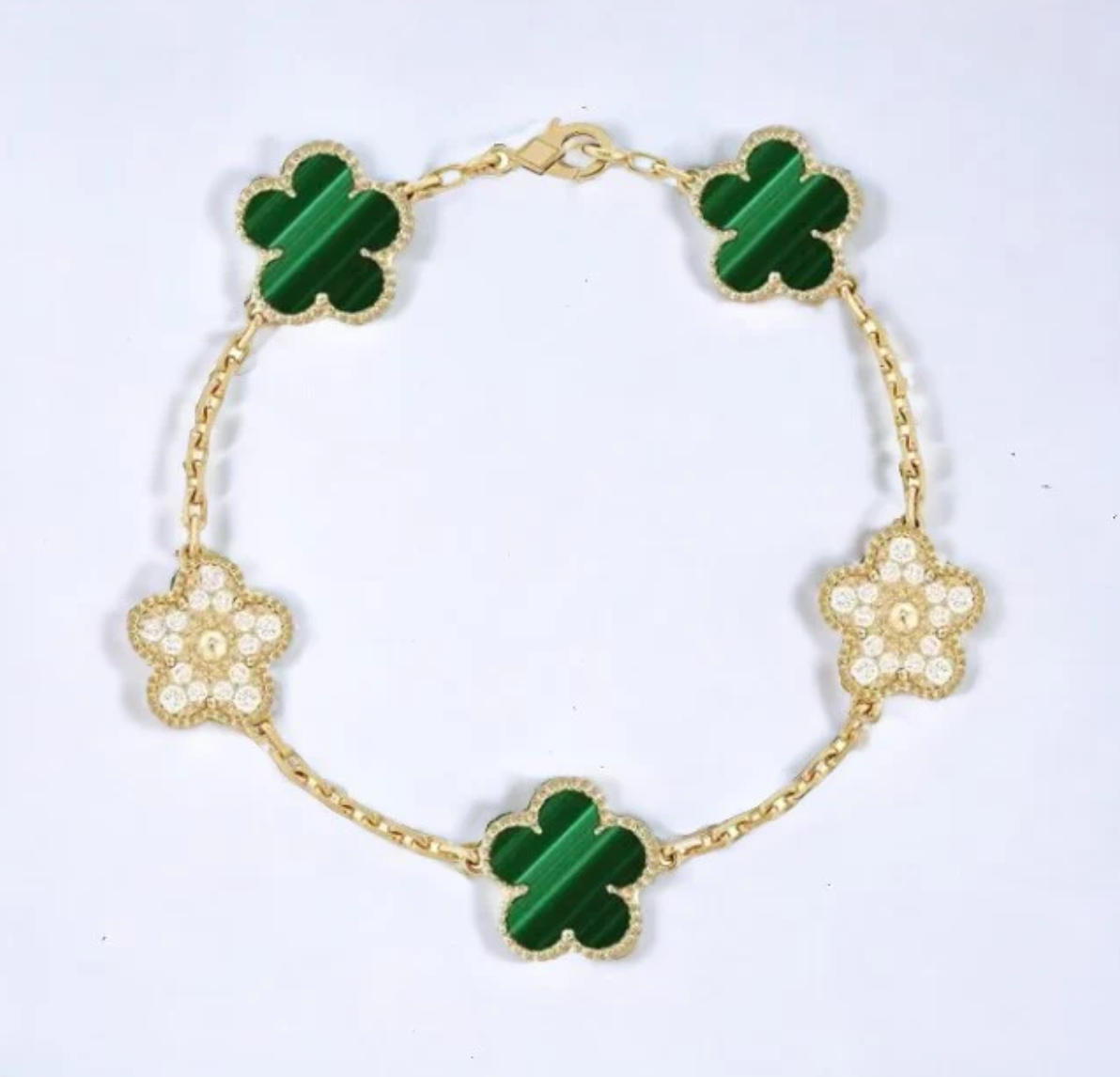 ★ CloverGlow Gold-Plated Bracelet