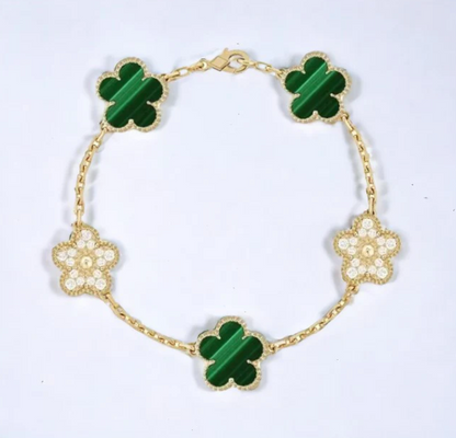 ★ CloverGlow Gold-Plated Bracelet