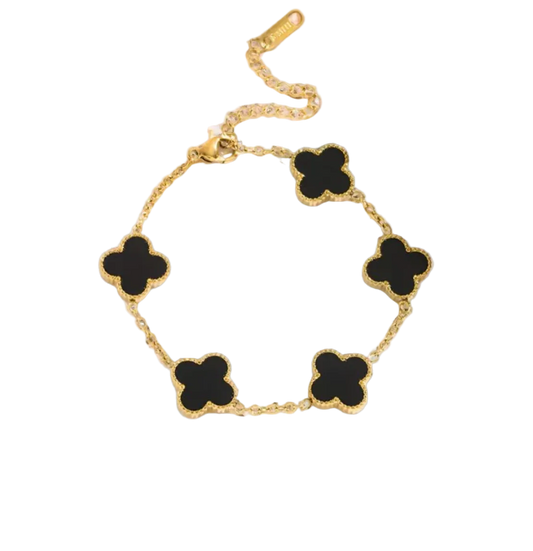 ★ CloverGlow Gold-Plated Bracelet