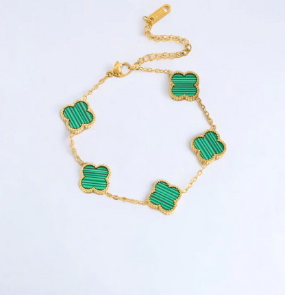 ★ CloverGlow Gold-Plated Bracelet