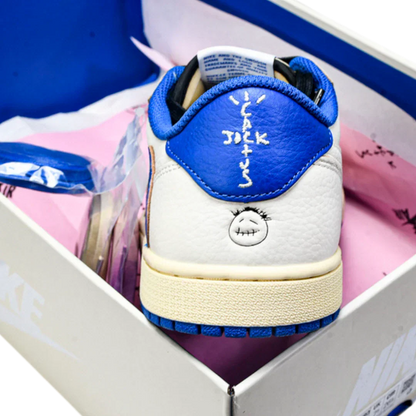 Travis Scott x Fragment AJ1 Low OG 'Sail Military Blue'