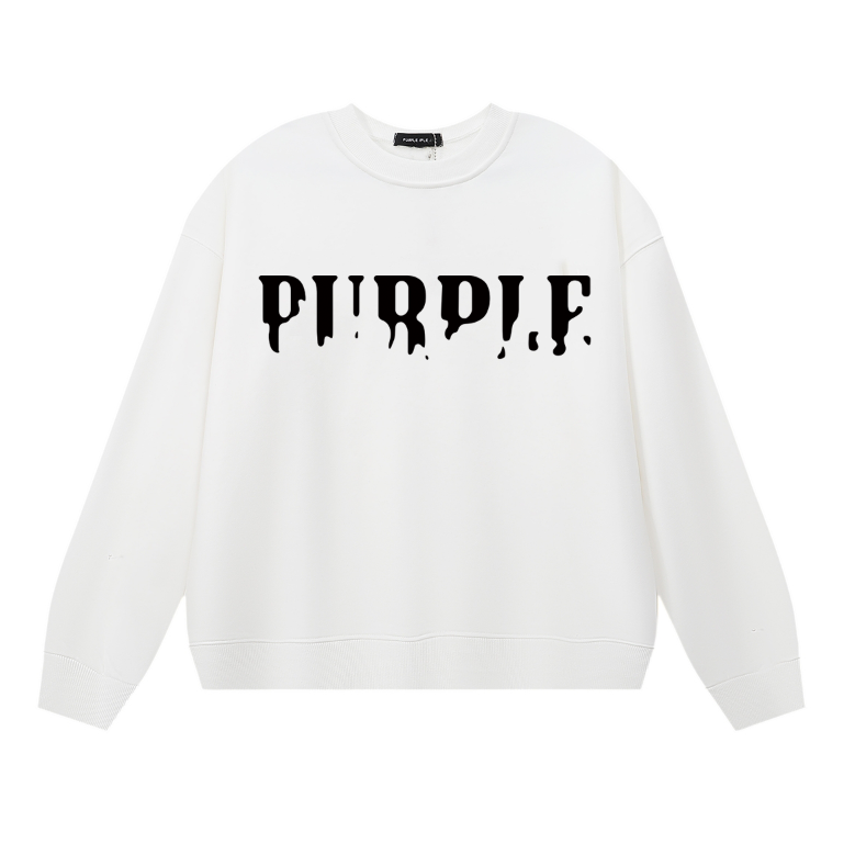 Purple Men's Long-Sleeve T-shirt Sweatshirt