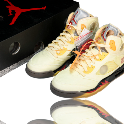 Off-White x AJ5 Retro 'Sail'