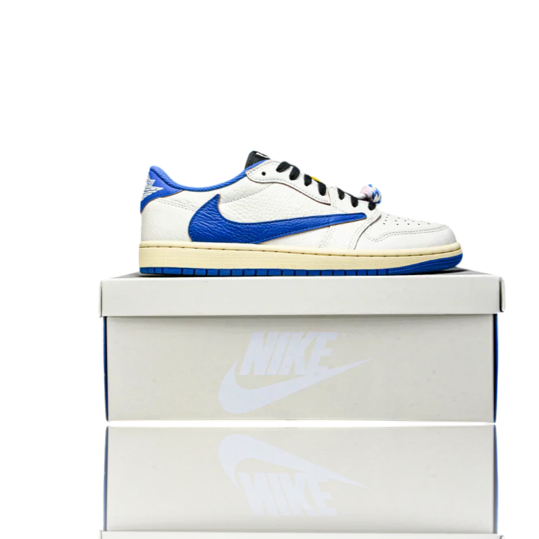Travis Scott x Fragment AJ1 Low OG 'Sail Military Blue'
