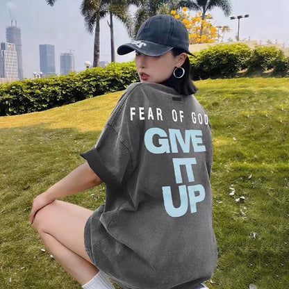 'Give It Up' Graphic Tee – Black