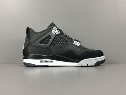 Jordan 4 Black Canvas - Premium Retro Basketball Sneakers